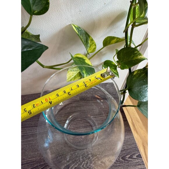 Vintage Clear Glass Hurricane Lamp Shade - Picture 4 of 7